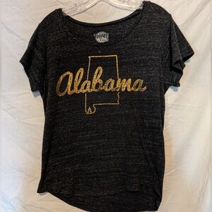 ALABAMA Gold State Tee Shirt Size Small